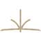 Ekena Millwork Davenport Rough Sawn Timber Gable Bracket, Douglas Fir, 108"W x 58"H x 4"D x 4"F, 13/12 Pitch GBW108X58X0404DAV00RDF - alternate 1